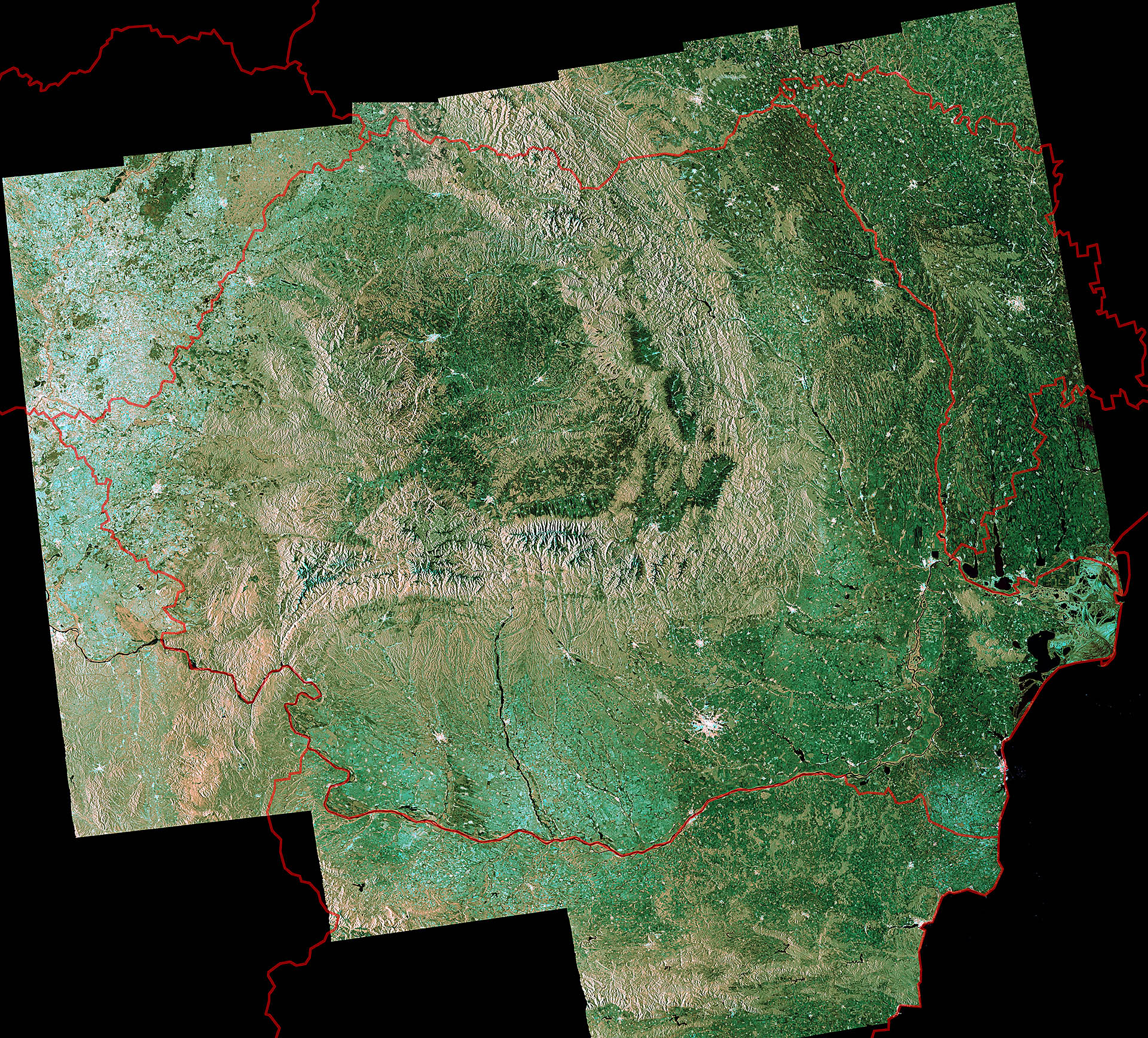Earth From Space: Romanian Mosaic