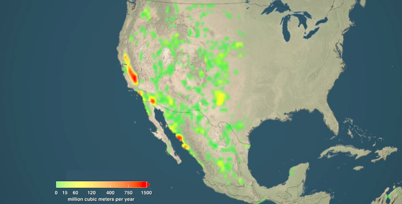 Agricultural irrigation causing significant groundwater depletion