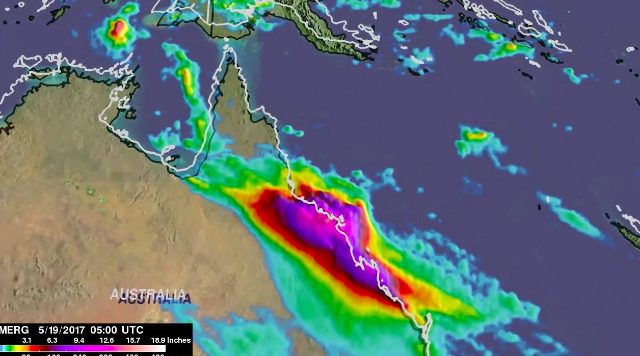 Record rainfall in Queensland, Australia
