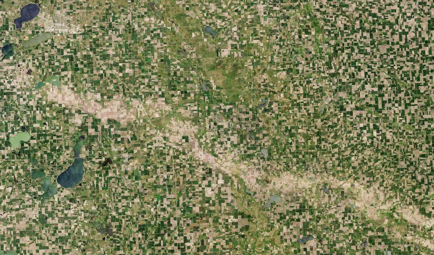 Hail damage in South Dakota and Minnesota