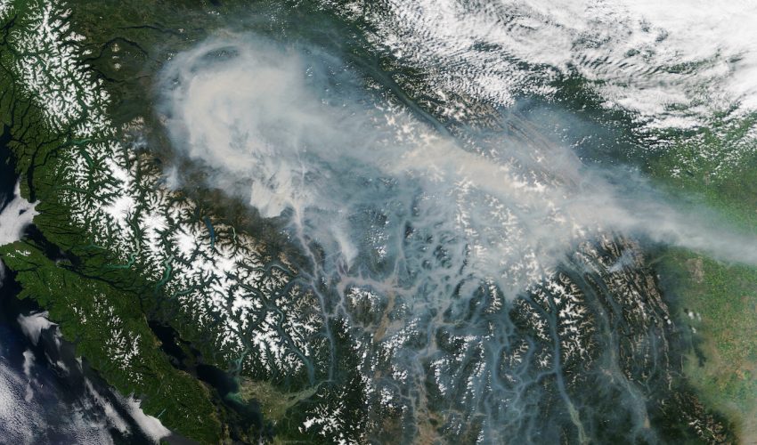 Forest fires in British Columbia, Canada