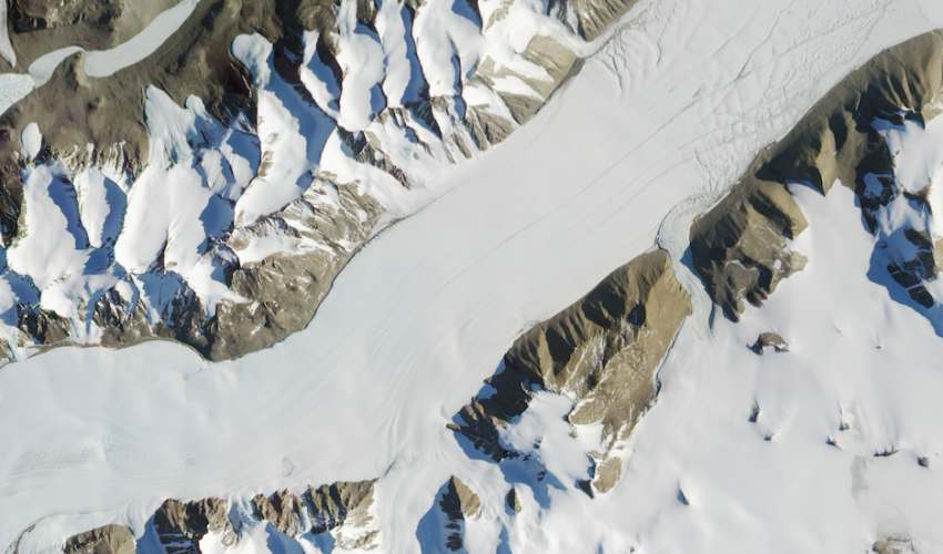 Ferrar Glacier in Antarctica