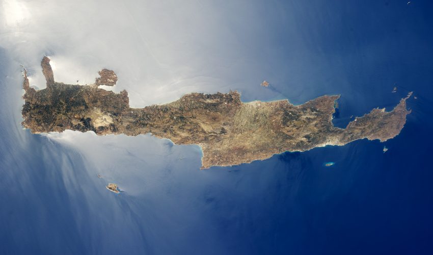Island of Crete, Greece and the Mediterranean Sea