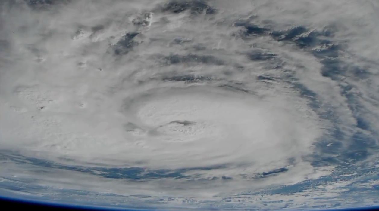 Hurricane Harvey captured from space