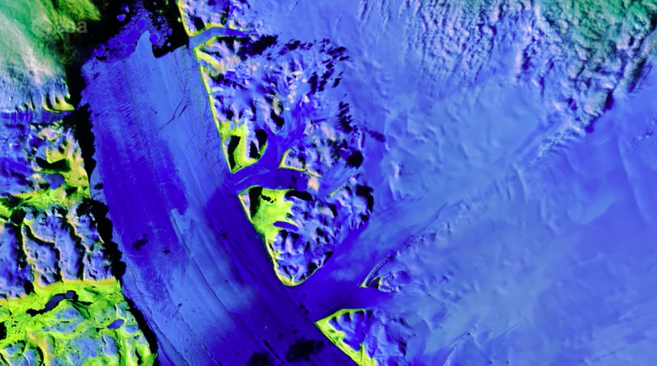 The Petermann Glacier from space