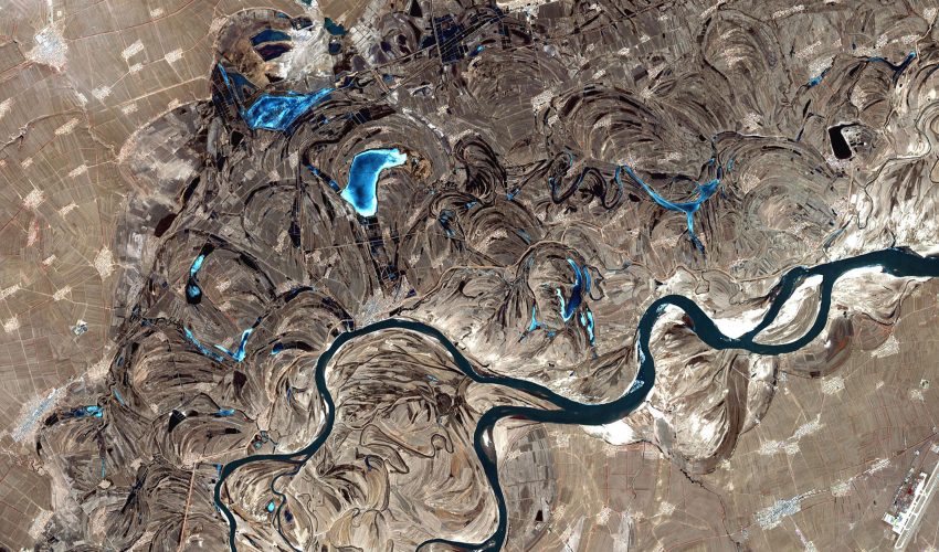 The Songhua River in northern China