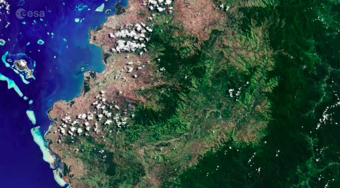 Viti Levu in the south Pacific Ocean