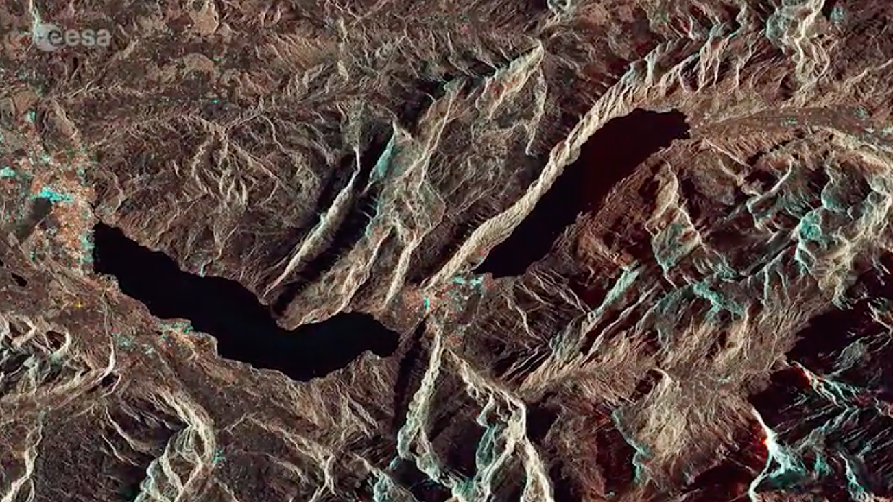The Swiss Alps seen from space