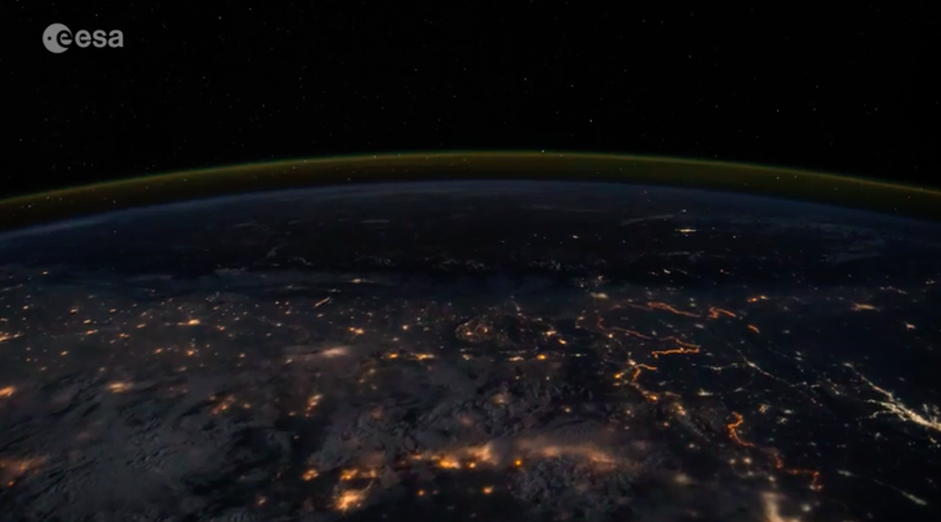 Flying over India and China