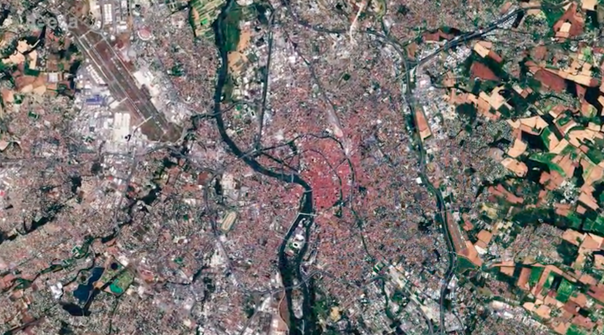 Toulouse, France as seen from space