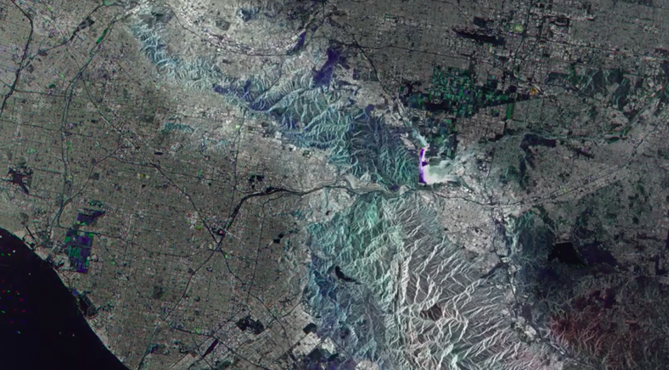 Orange County, California from space