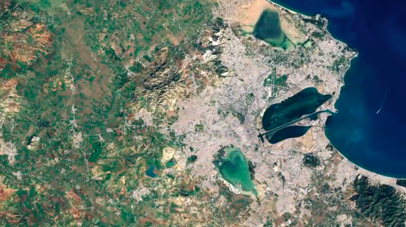 The city of Tunis in northern Africa