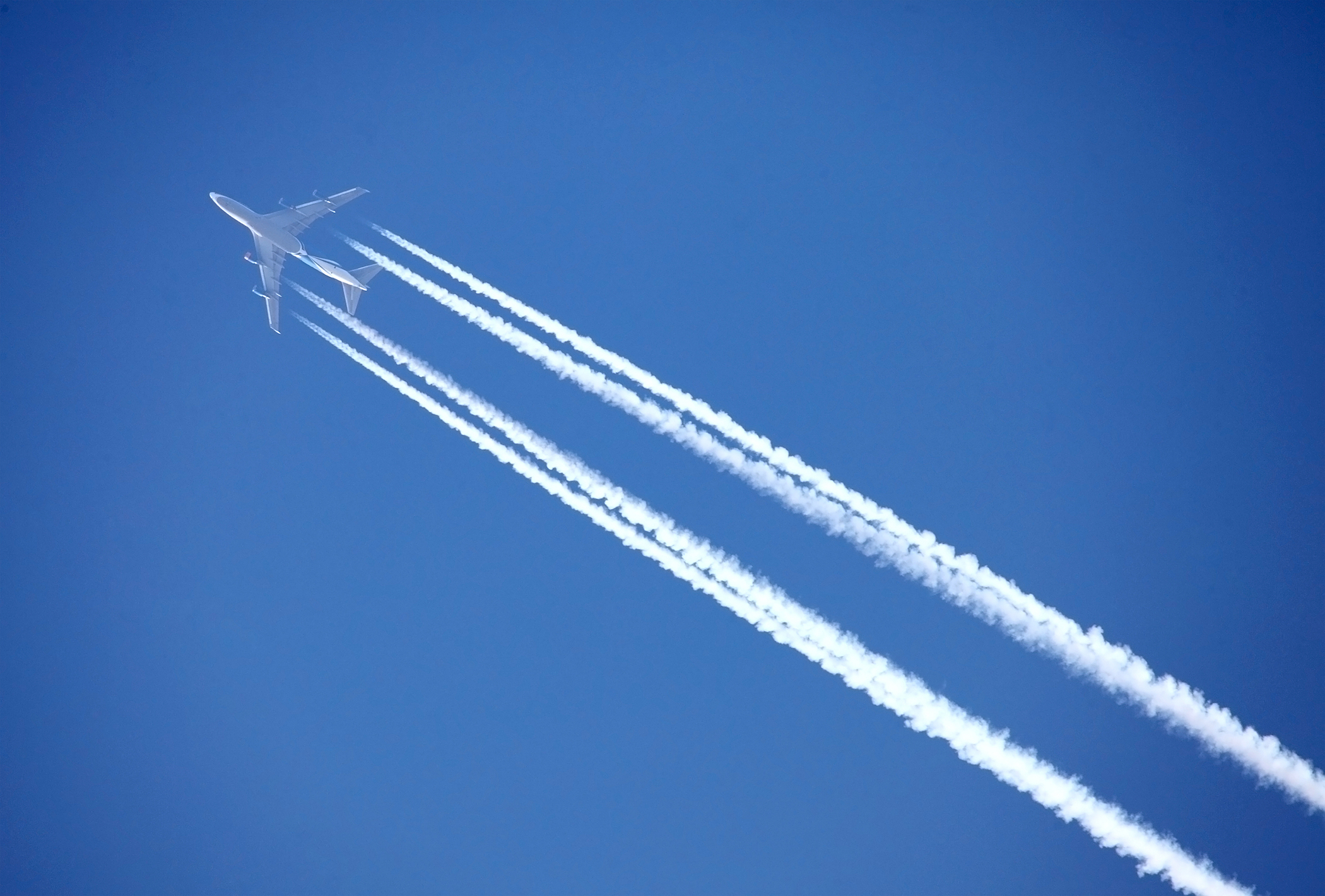 What are airplane contrails made out of?