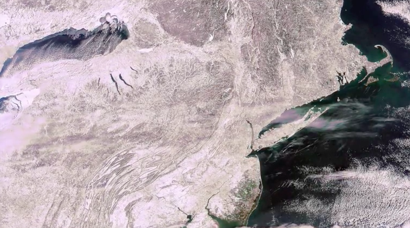 Ice in some of the coldest places on Earth