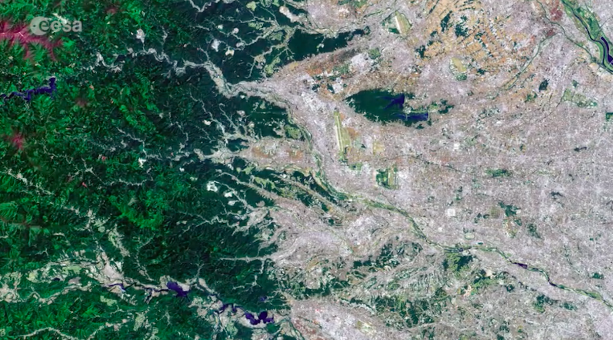 Tokyo as seen from space