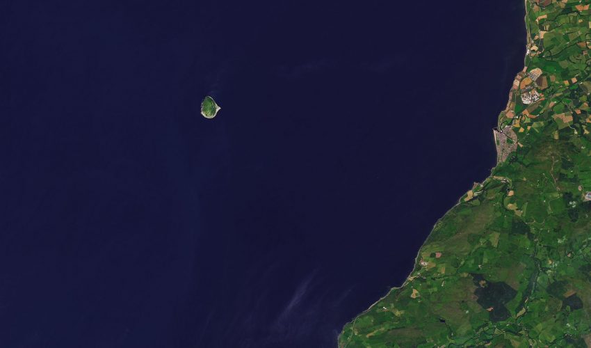 Ailsa Craig off the Coast of Scotland