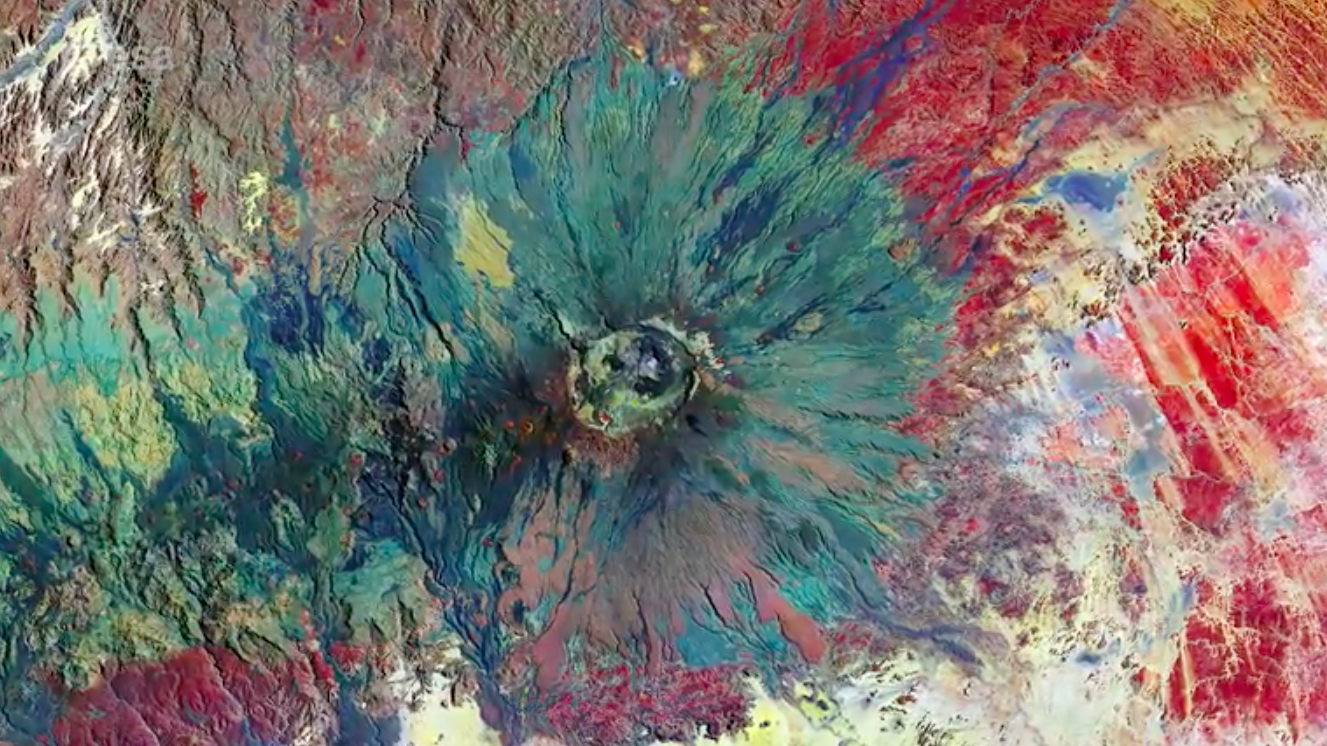 The Emi Koussi volcano in northern Chad