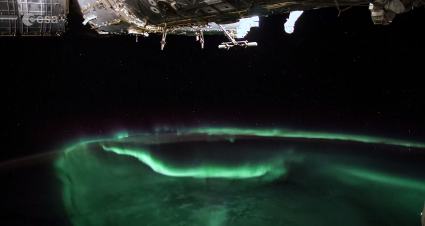 Amazing view of an aurora from space