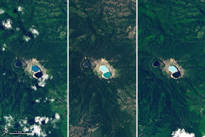 The mysterious color-changing lakes of the Kelimutu volcano