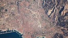 The city of Marseille from space