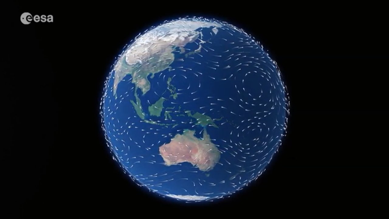 The Aeolus wind satellite is prepared for liftoff