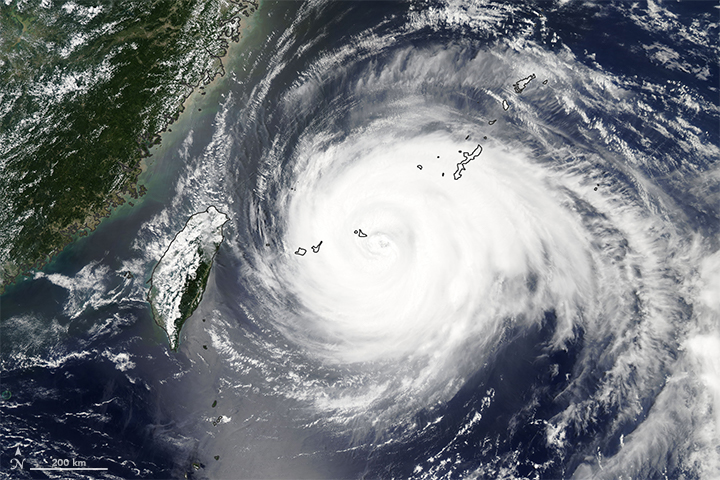 Typhoon Maria heads toward the eastern coast of China