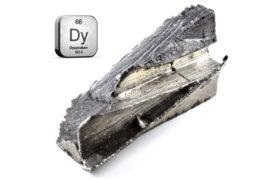 99.93%,Fine,Dysprosium,Isolated,On,White,Background