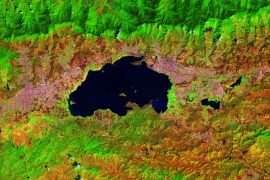 Lake Valencia in northern Venezuela