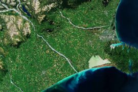 Banks Peninsula on New Zealand's South Island