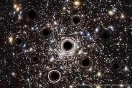 Small black holes found in the center of nearby stellar system