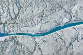 Meltwater is accelerating the movement of Greenland ice