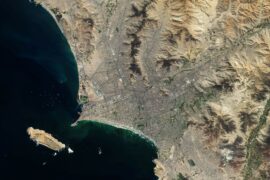 Lima, Peru, on the bank of the Rímac River
