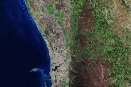 The city of Perth in Western Australia