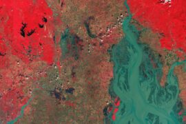The Gulf of Martaban in southern Myanmar