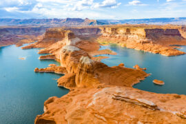 Lake Powell reached a historic low this year