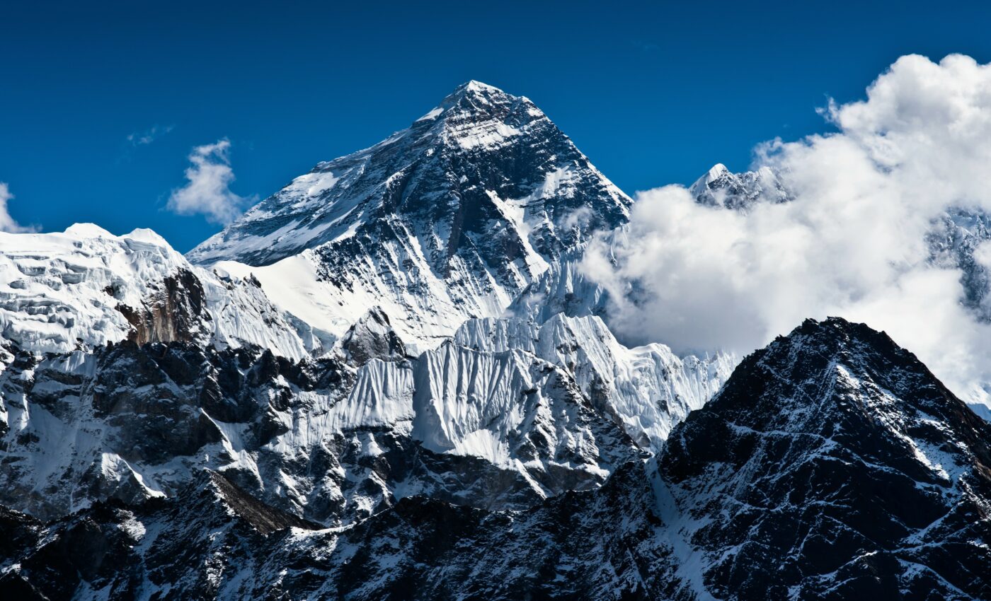 The highest peak in the world is rapidly melting