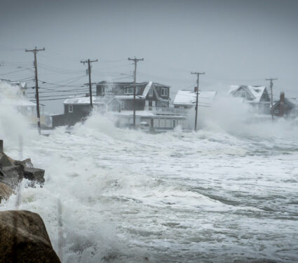 Wells,,Maine,,February,1,,2021-winter,Storm,Waves,Crash,Over,The