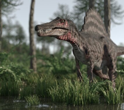 3d,Rendering,Of,The,Walking,Spinosaurus