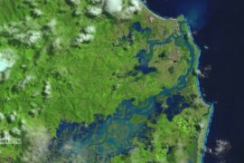 Satellites capture flooding on Australia's east coast