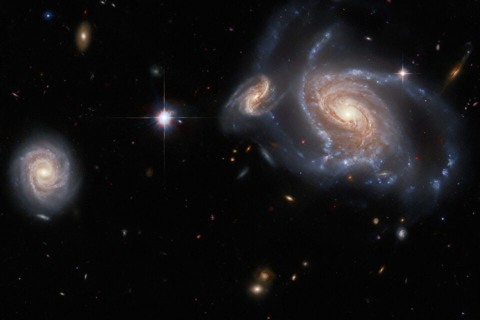 Hubble captures a collection of spiral galaxies 