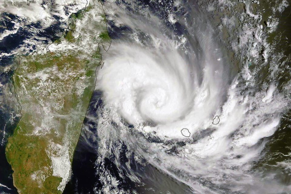 Tropical Cyclone Belal in the southwest Indian Ocean