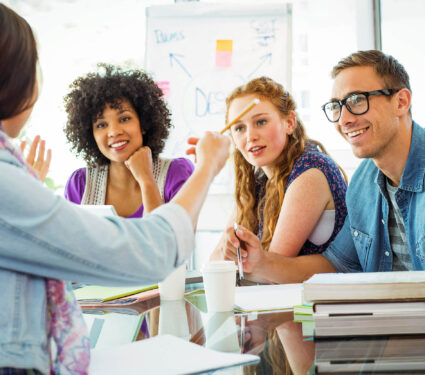 Fashion,Students,Working,As,A,Team,At,The,College