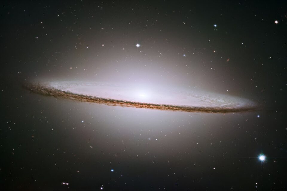 The Sombrero Galaxy hints at an expanding universe 