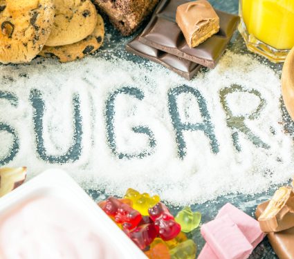 Selection,Of,Food,High,In,Sugar,,Written,Sugar