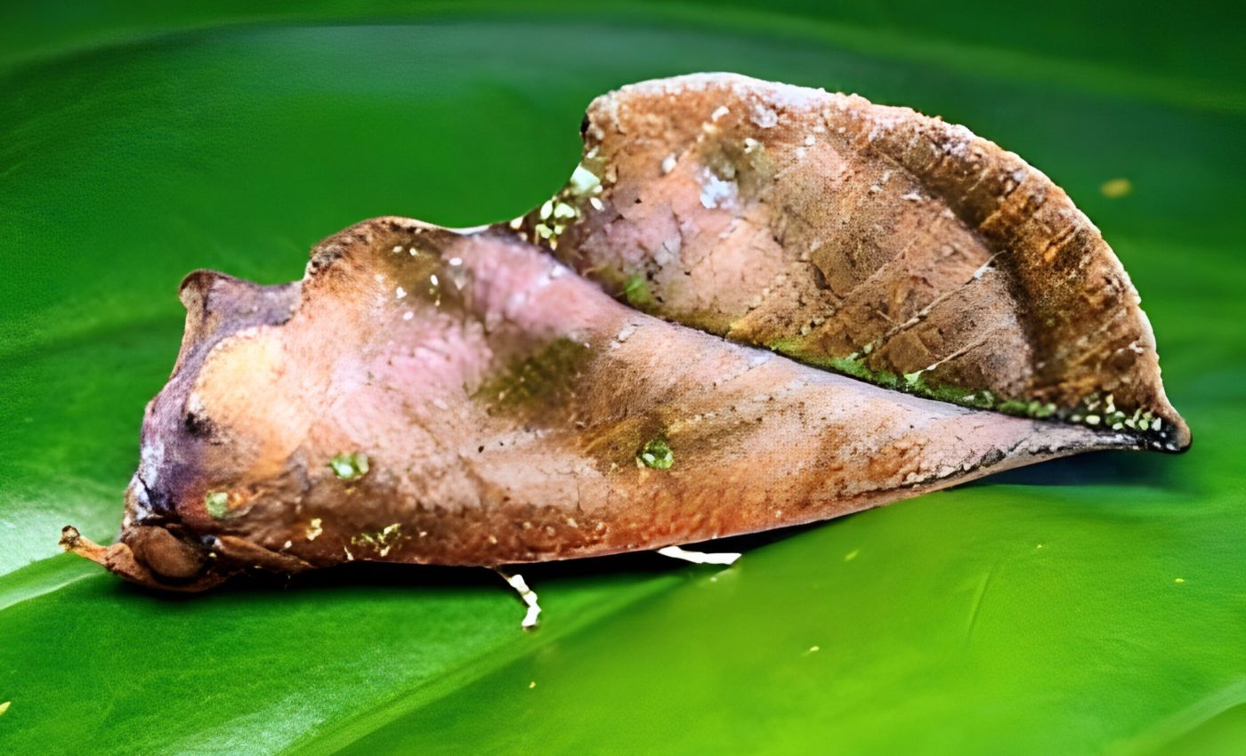 Moth makes its flat wings appear 3D to trick predators
