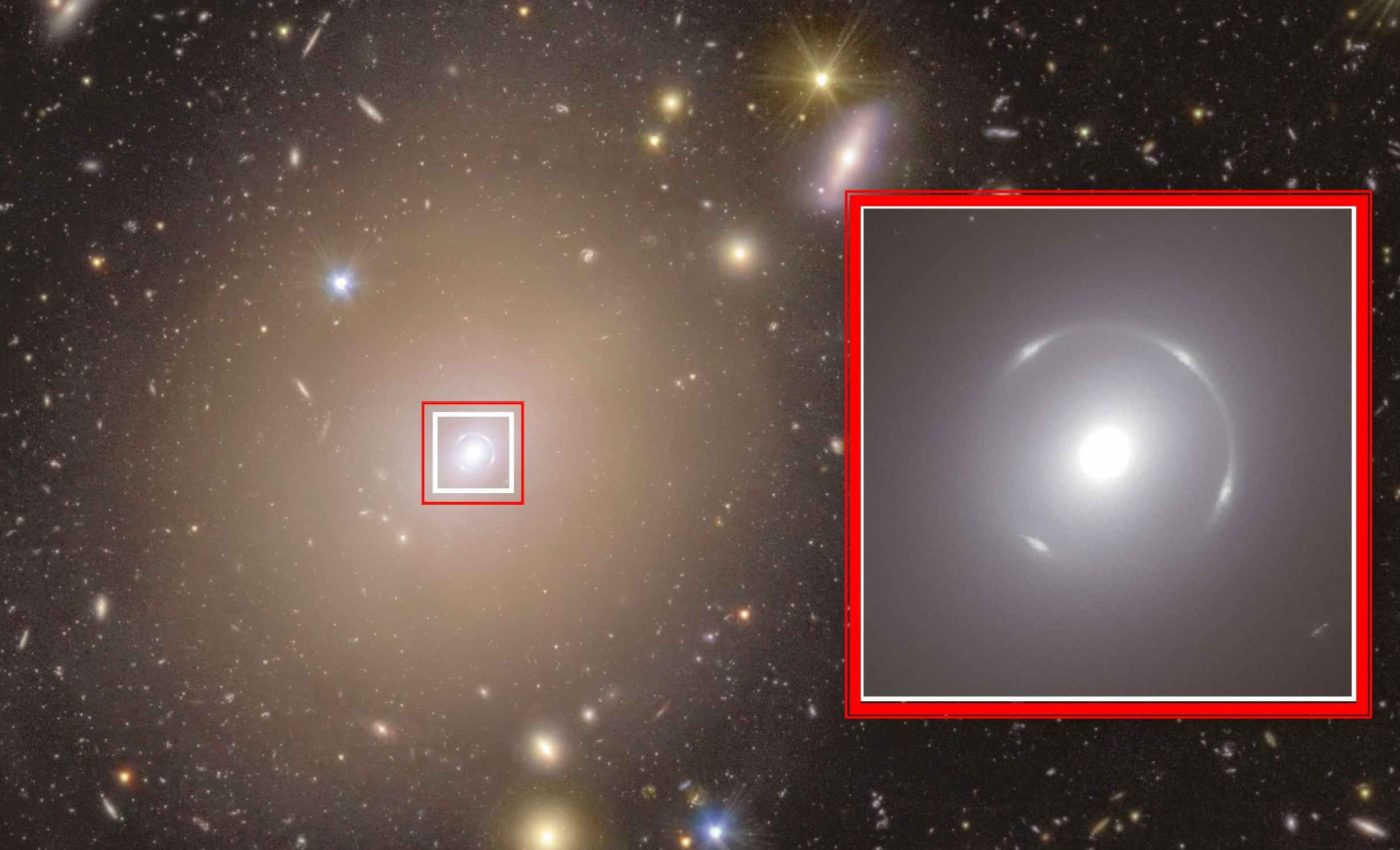 What appeared to be a normal galaxy concealed a ring of light never seen before