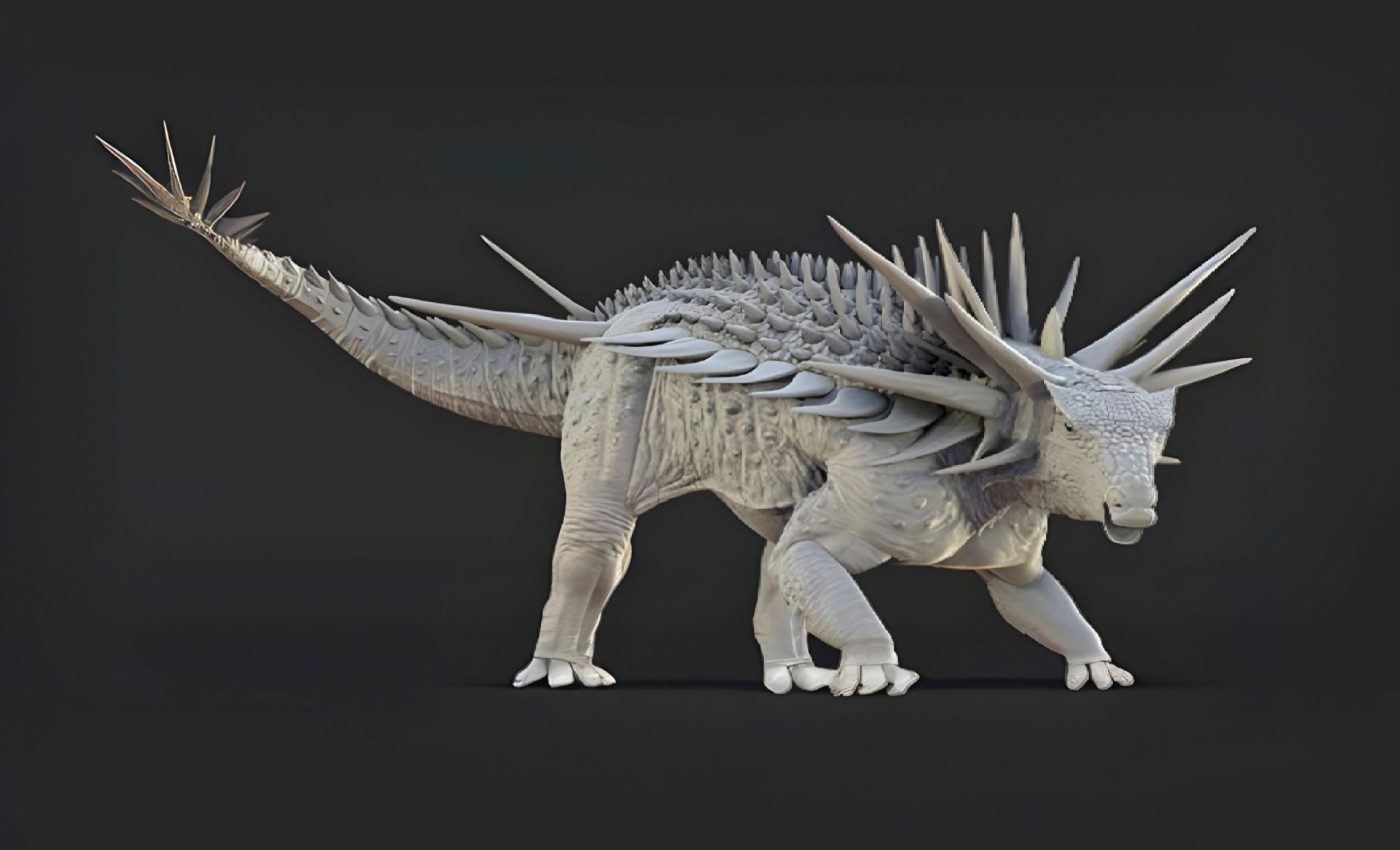 World's weirdest dinosaur had a spike collar and secret tail weapon