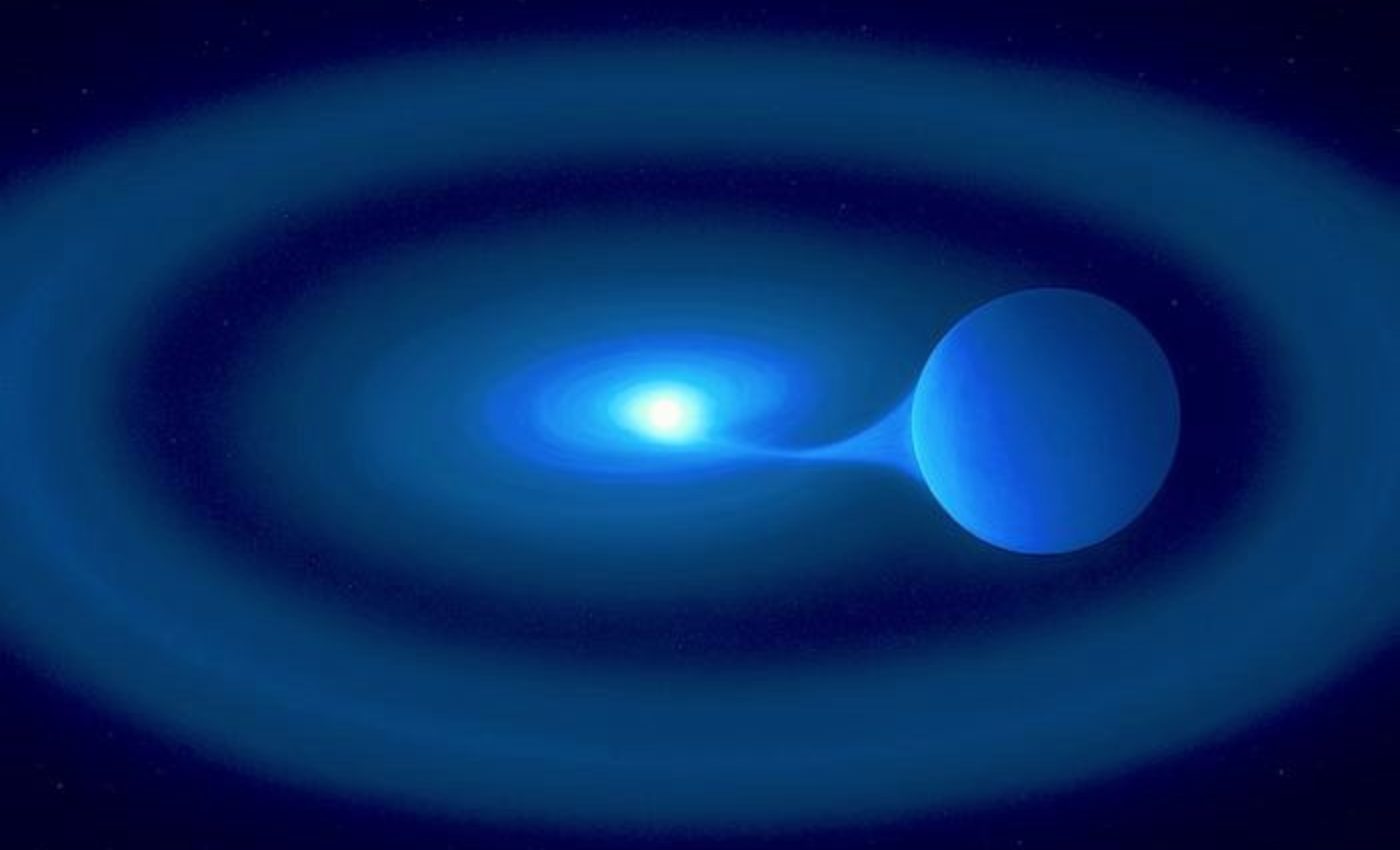White dwarf star devours its companion in record feeding frenzy
