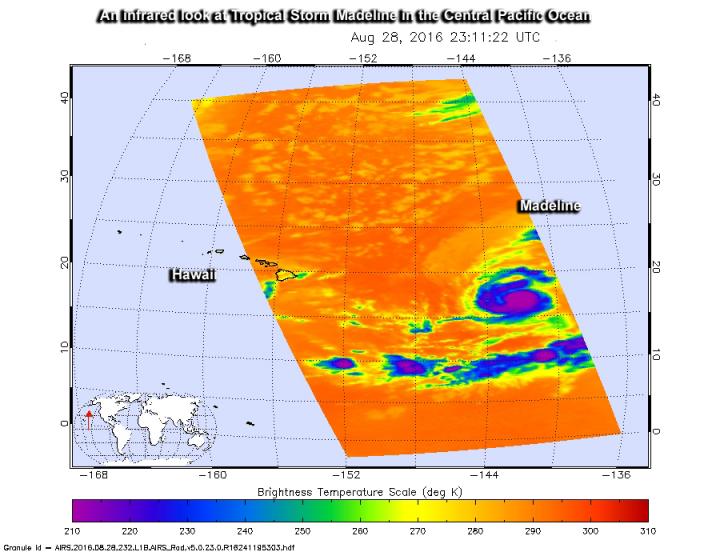 Tropical Storm Madeline becomes a hurricane