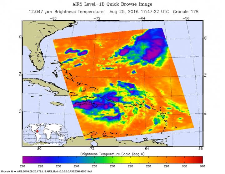 System 99L forms over Hispaniola